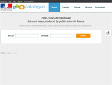 Tablet Screenshot of geocatalogue.fr